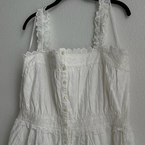 GAP x DOEN White Eyelet Midi Dress - Picture 3 of 8